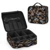QsirBC Makeup Train Case with Adjustable Dividers, Portable Make Up Bag for Women, Toiletry Bag for Men with Waterproof Brush Cover, Japanese Cherry Butterfly Travel Makeup Organizer Makeup Box view 2