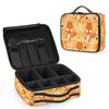 QsirBC Makeup Train Case with Adjustable Dividers, Portable Make Up Bag for Women, Toiletry Bag for Men with Waterproof Brush Cover, Cute Fox Travel Makeup Organizer Makeup Box view 2