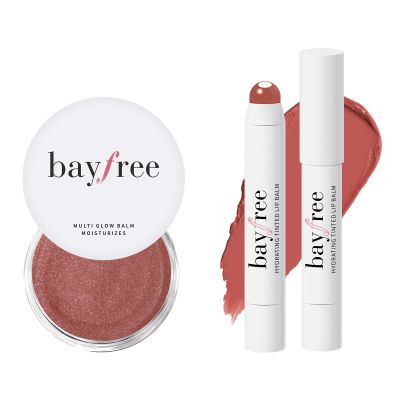 bayfree Cream Blush for Cheeks Radiant Finish, Hydrating, Creamy, Lightweight & Blendable Color, Vegan & Smooth Lip Color Balm, Hydrating Vitamin E