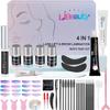 Libeauty Eyelash Lift and Tint Kit Fast Curling Coloring Lash Perm Black Dye Kit With L&C Shapes Lash Lifting Pads Suitable for Salon & Home Use view 1