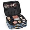 QsirBC Makeup Train Case with Adjustable Dividers, Portable Make Up Bag for Women, Toiletry Bag for Men with Waterproof Brush Cover, Animal Dog Theme Travel Makeup Organizer Makeup Box view 3