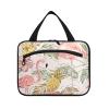 Toiletry Bag Travel Bag with Hanging Hook Tropical Pink Flamingos Pineapples Hibiscus Bouquets Palm Leaves Makeup Cosmetic Bag Travel Organizer Water-resistant for Toiletries Accessories Shampoo Fu view 2