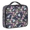 QsirBC Makeup Train Case with Adjustable Dividers, Portable Make Up Bag for Women, Toiletry Bag for Men with Waterproof Brush Cover, Animal Crane Travel Makeup Organizer Makeup Box view 1