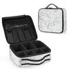 QsirBC Makeup Train Case with Adjustable Dividers, Portable Make Up Bag for Women, Toiletry Bag for Men with Waterproof Brush Cover, Fallen Leaves Travel Makeup Organizer Makeup Box view 2