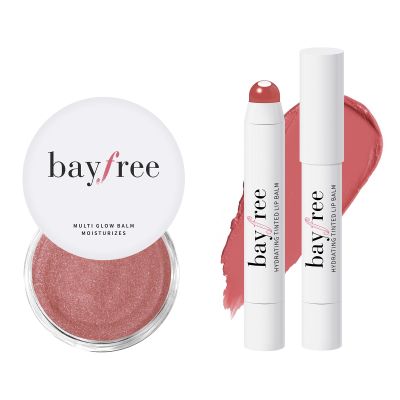bayfree Cream Blush for Cheeks Radiant Finish, Hydrating, Creamy, Lightweight & Blendable Color, Vegan & Smooth Lip Color Balm, Hydrating Vitamin E