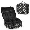 QsirBC Makeup Train Case with Adjustable Dividers, Portable Make Up Bag for Women, Toiletry Bag for Men with Waterproof Brush Cover, Rabbit Pattern Travel Makeup Organizer Makeup Box view 2
