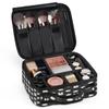 QsirBC Makeup Train Case with Adjustable Dividers, Portable Make Up Bag for Women, Toiletry Bag for Men with Waterproof Brush Cover, Rabbit Pattern Travel Makeup Organizer Makeup Box view 3