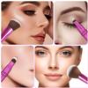 Jilier 4 in 1 Makeup Brush Set, Travel Makeup Brushes with Case, Foundation/Blush Brush, Eyeshadow Powder Brush, Concealer Brush, Double Ended Makeup Brush Ideal for Liquid, Cream, Powder, Concealer view 4