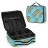 QsirBC Makeup Train Case with Adjustable Dividers, Portable Make Up Bag for Women, Toiletry Bag for Men with Waterproof Brush Cover, Sea Animal Jellyfish Travel Makeup Organizer Makeup Box view 2