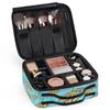 QsirBC Makeup Train Case with Adjustable Dividers, Portable Make Up Bag for Women, Toiletry Bag for Men with Waterproof Brush Cover, Sea Animal Jellyfish Travel Makeup Organizer Makeup Box view 3