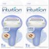 Schick Intuition Pure Nourishment Razors for Women | 1 Razor & 2 Intuition Razor Blades Refill with Organic Cocoa Butter (Pack of 2) view 1