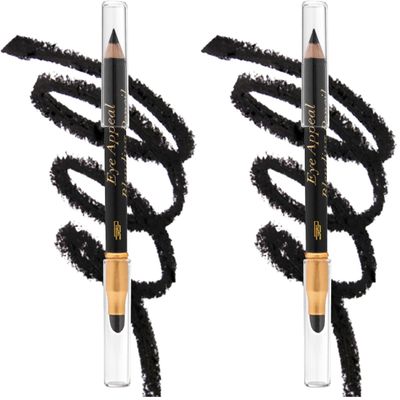 Black Radiance Eye Appeal Blending Pencil, Kohl Black, 0.033 Ounce (Pack of 2)