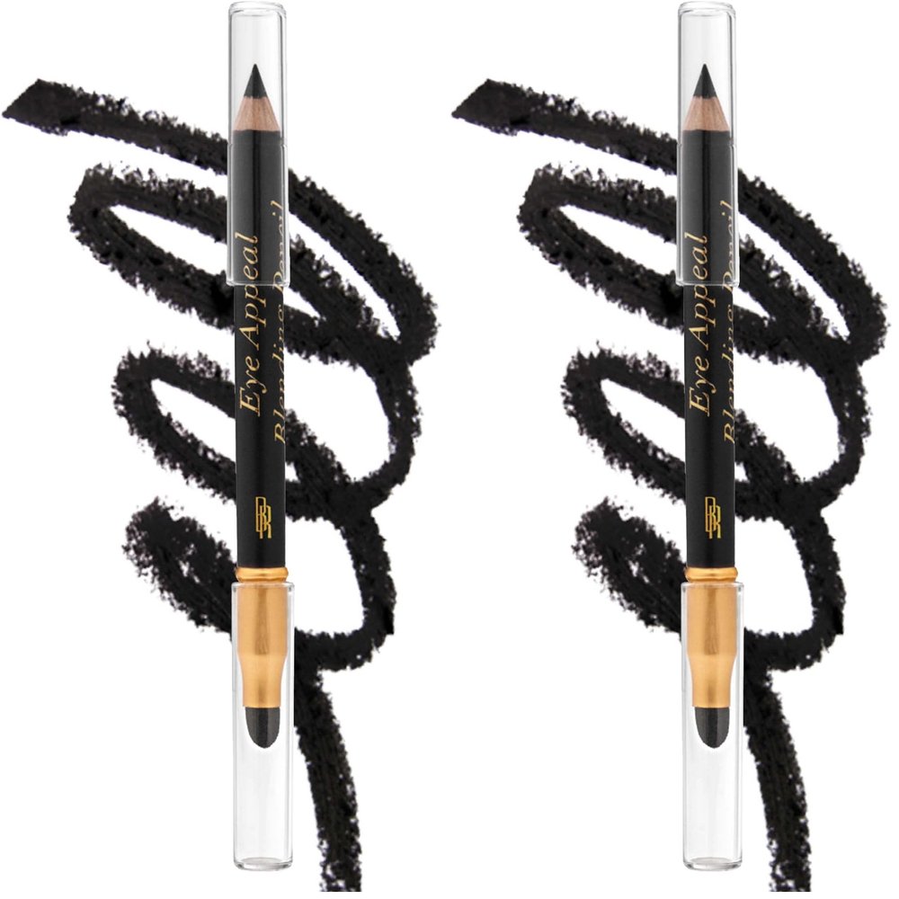 Black Radiance Eye Appeal Blending Pencil, Kohl Black, 0.033 Ounce (Pack of 2)