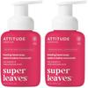 ATTITUDE Foaming Hand Soap, Plant and Mineral-Based Ingredients, Vegan and Cruelty-free Personal Care Products, Pink Grapefruit, 10 Fl Oz (Pack of 2) view 1