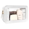 FFpaw Clear Makeup Bag, White Travel Makeup Pouch Toiletry Bag for Women Waterproof Small Cosmetic Bag Case Small Make Up Bag with Zipper Car Organizer Car Essentials for Women Men view 1