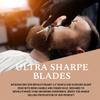 Ontaki 4.2" Japanese Steel Rounded-Tip Beard & Mustache Scissors - Silver, 420C Steel - Precision Rounded-Tip Beard Trimmer Shears - Nose Hair Trimmer for Men - Eyebrow & Mustache Scissors view 3