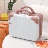 ASMEIR Mini Travel Case, Portable Makeup Travel Case Hand Luggage, Anti-Crush, Multiple Colours, Suitable for Cosmetics and Other Small Items, Pink, Light Green, Blue, Black view 4
