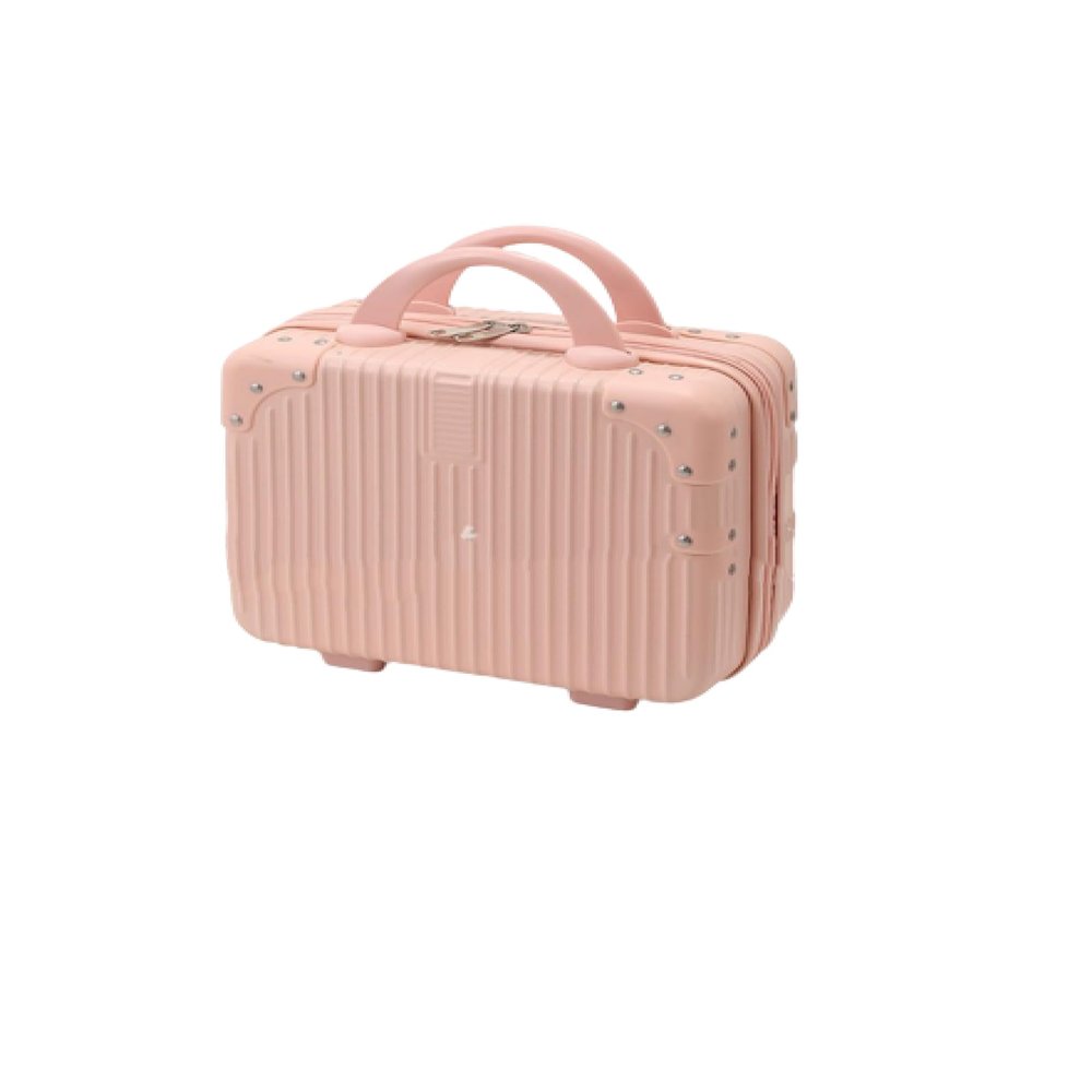 ASMEIR Mini travel case, portable makeup travel case hand luggage, anti-crush mini travel case, multiple colours, suitable for storing cosmetics and other small items when traveling Pink