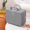 ASMEIR Mini travel case, portable makeup travel case hand luggage, anti-crush mini travel case, multiple colours, suitable for storing cosmetics and other small items when traveling blue view 4