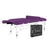 Master Massage 30" Calypso LX Ultra-Light Weight Aluminum Portable Massage Table Package- Tattoo Bed- Lash Tables- Purple view 1