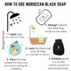 Arganier Noir Moroccan Black Soap with Olive Oil and Kessa Glove (Hammam Set) Deep Clean and Exfoliate Dead Skin Cells view 4