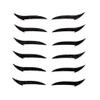 Zerone 6 Pairs Reusable Makeup Stickers, Adhesive Stickers for Eyes, Instant Killer Cat's Eye with Various Designs (black) view 1
