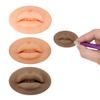 3 Pcs 5D Fake Lips, Soft Silicone Lips for Makeup Practice Fake Lips Tattoo Permanent Makeup Practice Skins Training for Tattooing Artists and Makeup Beginners view 1