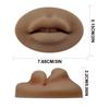 3 Pcs 5D Fake Lips, Soft Silicone Lips for Makeup Practice Fake Lips Tattoo Permanent Makeup Practice Skins Training for Tattooing Artists and Makeup Beginners view 2