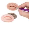 3 Pcs 5D Fake Lips, Soft Silicone Lips for Makeup Practice Fake Lips Tattoo Permanent Makeup Practice Skins Training for Tattooing Artists and Makeup Beginners view 3