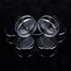 10 Gram 100 Count Sample Containers, Small Plastic Containers with Lids, Empty Sample Jars with Labels and Mini Disposable Spatulas(Black Lid) view 3