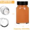 2 oz Small Clear Glass Bottles with Lids - 12 Pcs Wide Mouth Shot Bottles with Caps for Ginger Shots, Juice, Potion, Liquids, Whiskey - Mini Travel Bottles with Funnels, Stickers (12PCS-Clear) view 3