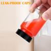 2 oz Small Clear Glass Bottles with Lids - 12 Pcs Wide Mouth Shot Bottles with Caps for Ginger Shots, Juice, Potion, Liquids, Whiskey - Mini Travel Bottles with Funnels, Stickers (12PCS-Clear) view 4