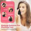 Makeup Remover Cloth, 6" x 6" Make Up Towels Reusable Face Cloth for Washing Face, Makeup Remover Pads Microfiber Face Washcloth with Mesh Bag, Just Water, Eco-friendly, 12 PACK view 2