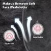 Makeup Remover Cloth, 6" x 6" Make Up Towels Reusable Face Cloth for Washing Face, Makeup Remover Pads Microfiber Face Washcloth with Mesh Bag, Just Water, Eco-friendly, 12 PACK view 3