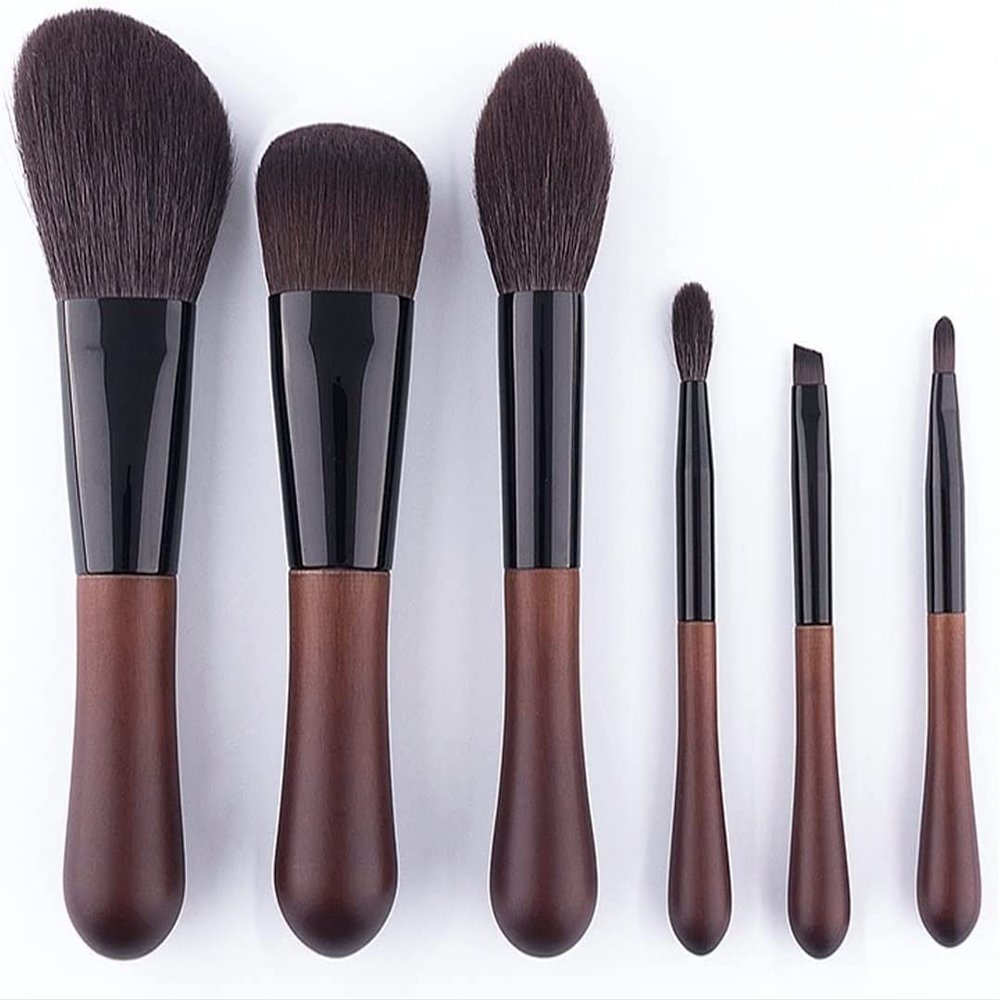 MIXIA Professional Makeup Brush Set with 5 Classic Makeup Brushes for Foundation, Concealer, Blush, Powder, Contouring, & Highlighting, Ideal Gift