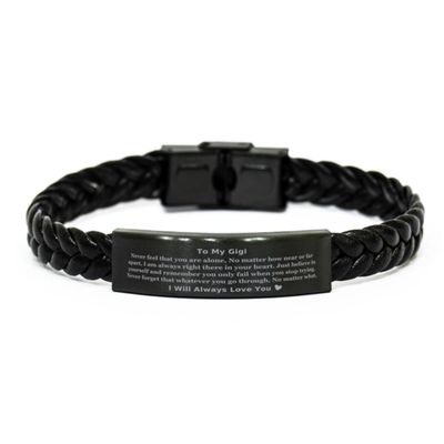 Meaningful Gigi Gift Ideas. To Gigi, No matter what, I will always love you Braided Leather Bracelet. Gifts For Gigi. Birthday Christmas Graduation. Gift for Him, Jewelry for Her