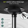 BFTOU Black Classic Swivel Stool with Wheel for Salon Work Home SPA Shop Height-Adjustable and Cost-Effective Rolling Stool Chair Small view 4