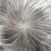 Mens Hairpiece Toupee for Men Real Human Hair Pieces French Lace Human Hair System Natural Hairline Male Toupee Poly Coating Hair Replacement for Men Protesis Capilar (7x9''-120% medium light to medium density, #1B90 OFF BLACK+90% GREY) view 4