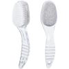 2 Pcs Foot Pumice Stone Brush Calluses Remover, Ooloveminso Large Foot Scrubber Foot File with Handle 2 in 1 Suitable for Horniness Foot Spa, Foot Care Smooth Skin (Transparent) view 1