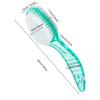 2 Pcs Foot Brush for Shower with Handle 2 in 1, Ooloveminso Large Foot Pumice Stone Brush Scrubber Foot File Calluses Remove Suitable for Horniness Foot Spa, Foot Care Smooth Skin (Green) view 2