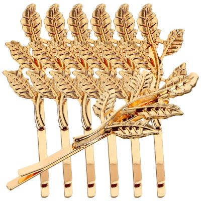 FOMIYES 8pcs Elegant Leaf Shape Hair Clips Bridal Hair Accessories for Women Decorative Bobby for Weddings Parties and Everyday Use for Brides and Gifting