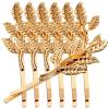 FOMIYES 8pcs Elegant Leaf Shape Hair Clips Bridal Hair Accessories for Women Decorative Bobby for Weddings Parties and Everyday Use for Brides and Gifting view 1