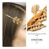 FOMIYES 8pcs Elegant Leaf Shape Hair Clips Bridal Hair Accessories for Women Decorative Bobby for Weddings Parties and Everyday Use for Brides and Gifting view 3