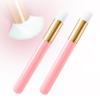 Buqikma 2 Pieces Lash Brush Cleaning Lash Shampoo Brushes for Nose Cleaning Fan Brush Peel Off Blackhead Brushes Remover Tool, Lash Wash SuppliesPink view 1