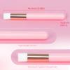 Buqikma 2 Pieces Lash Brush Cleaning Lash Shampoo Brushes for Nose Cleaning Fan Brush Peel Off Blackhead Brushes Remover Tool, Lash Wash SuppliesPink view 2