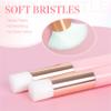Buqikma 2 Pieces Lash Brush Cleaning Lash Shampoo Brushes for Nose Cleaning Fan Brush Peel Off Blackhead Brushes Remover Tool, Lash Wash SuppliesPink view 4