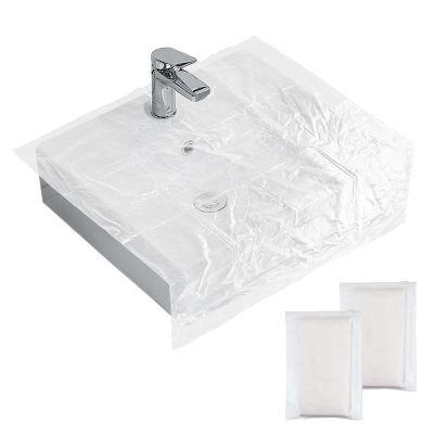 Beard Hair Catcher for Sink, Pack of 40 Disposable Beard Bibs, Shaving Sink Cover, Clear Trimming Catcher, Stop Worrying About Cleaning