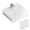 Beard Hair Catcher for Sink, Pack of 40 Disposable Beard Bibs, Shaving Sink Cover, Clear Trimming Catcher, Stop Worrying About Cleaning view 1