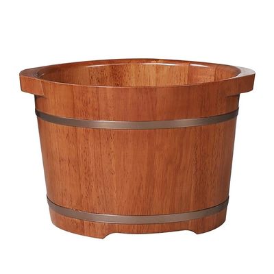 Scpantkend Pedicure Foot Soak Tub Massage Foot Barrel, Volume Smooth Surface Sauna Wooden Bucket Foot Bath Spa Bowl for Feet Stress Relief