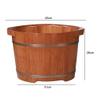 Scpantkend Pedicure Foot Soak Tub Massage Foot Barrel, Volume Smooth Surface Sauna Wooden Bucket Foot Bath Spa Bowl for Feet Stress Relief view 2